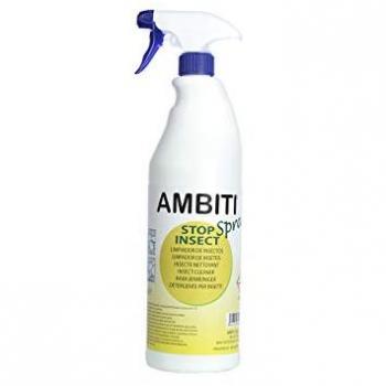 Ambiti Stop Insect 1L Spray - Aditivo eliminador de insectos en carrocería, faros y parachoques; limpiador desincrustador de insectos en carrocería, faldones y ópticas