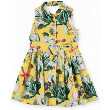 Vestido camisero con espalda descubierta