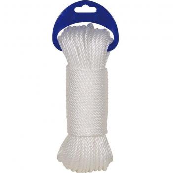 Cuerda Polietileno Cableada 4 Cabos Ø 5 mm 25 m Blanco