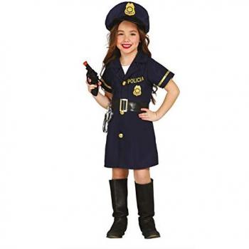 Disfraz de Policía Niña Infantil Talla 3-4 Años con Accesorios Completo