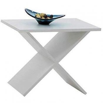 FMD Phil Mesa Auxiliar, Madera, Blanco, 54.5x38.5x43 cm