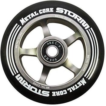 Metal Core Storm Ruedas Scooter, Negro/Titanio, Talla Única