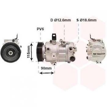 Compresor de aire acondicionado VAN WEZEL 8301K711