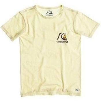 Quiksilver Garment Dye Tee Y E10 - Camiseta de manga corta para niño, color amarillo pastel, talla S/10