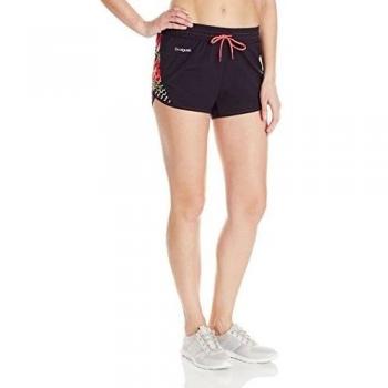Desigual Mujer Pantalones Cortos fr B, primavera/verano, mujer, color gris oscuro, tamaño large