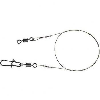 Daiwa Prorex Bas De Ligne Acier 7X7 Wire Leader - 30cm - 7Kg - Noir