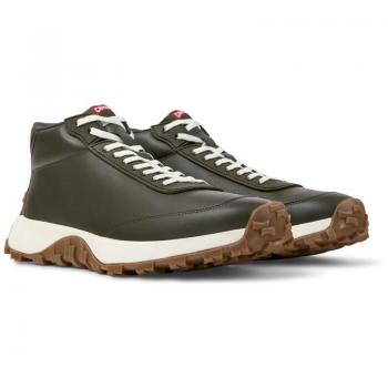 Zapatillas de piel de hombre Drift Trail abotinadas Camper con suela OrthoLite, color verde oliva, talla 45