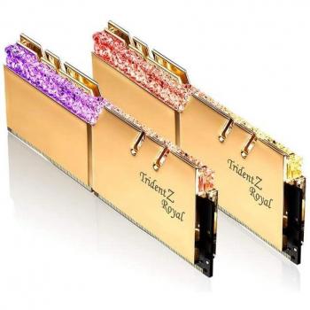G.Skill Trident Z Royal Series 64GB (2 x 32GB) DDR4 2666MHz CL19 Gold RAM Memory Kit
