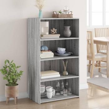 Armario alto Sonoma gris de madera multicapa 70x41x124 cm