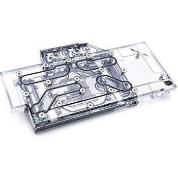 Bloque de Agua Alphacool Eisblock Aurora Acryl GPX-N RTX 3090/3080 con Disipador Térmico y Backplate