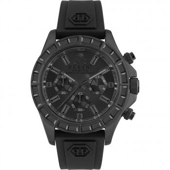 Philipp Plein Nobile Racing Mens Black Watch Pwvaa0423 Silicone - One Size