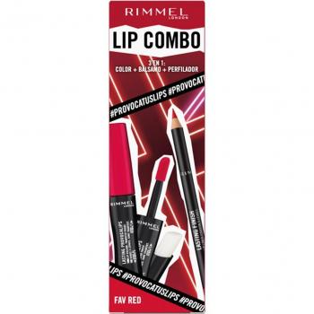 Rimmel Provocalips 16HR Kissproof Lip Colour + Lasting Finish Lip Liner Set - Fav Red