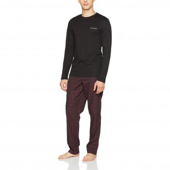 Calvin Klein Pj W L/S Crew, Pantalones de Pijama para Hombre