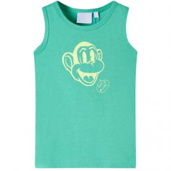 Camiseta de tirantes infantil verde 116