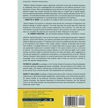 Affective Teacher Education: Integrating Knowledge, Skills, and Dispositions for Effective Teaching