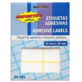 Etiquetas adhesivas 53x34mm - 64uds