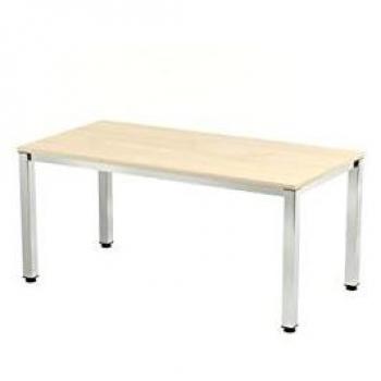 MESA EXECUTIVE ROCADA 200 X 100 CM ESTRUCTURA CROMADA TABLERO EN HAYA