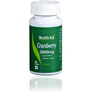 Health Aid Arándano Rojo (Cranberry) - 60 Comprimidos de 5000 mg Ext. Estandarizado