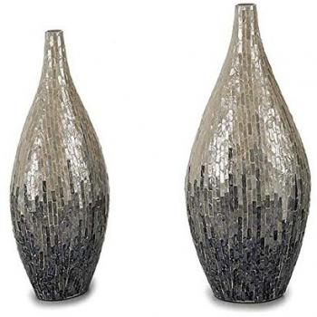 Jarrón Gris Degradado 21 x 63 x 28 cm