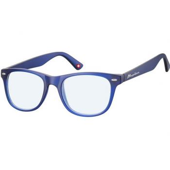 Montana Readers BLFBOX67 Blue-Light Block Men's Eyeglasses Blue Size +1.00 - Frame Only, Free Lenses, HSA/FSA Insurance Available