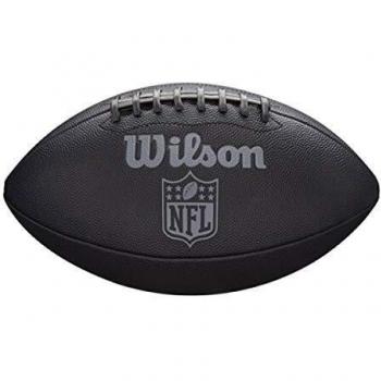 Wilson WTF1847XB Pelota de fútbol Americano NFL Jet Black JR Cuero Compuesto para Juego recreativo, Unisex-Adult, Negro, Tamaño Juvenil
