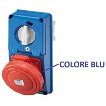 Presa Interbloqueada IP67 2P+T 32A 230V sin fondo con fusibles Gewiss GW66337N