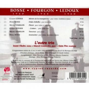 Bosse, Fourgon, Ledoux: L'Atelier Musicien