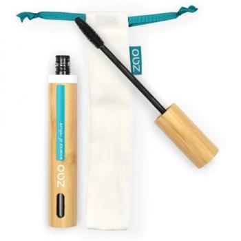 Zao Definition Mascara 095 Black 7 ml - Máscara de pestañas recargable, color negro