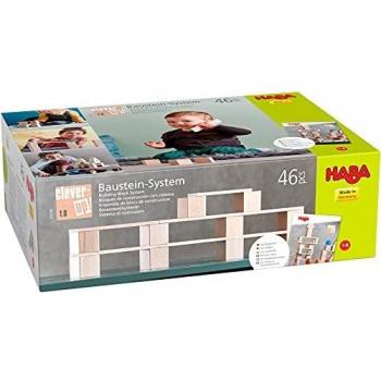 HABA Clever Up! 1.0 Wooden Building Block System - 46 Pieces