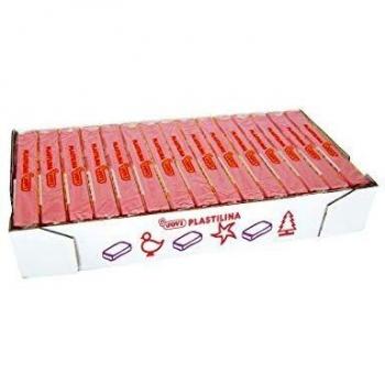 Jovi Caja de plastilina, 15 Pastillas 150 g, Color Rosa