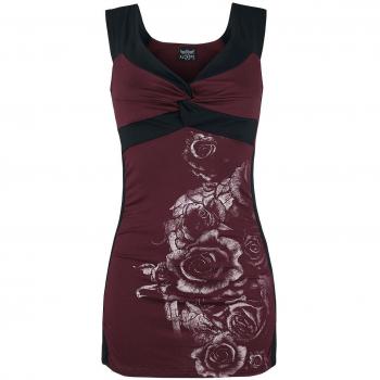 Alchemy England Dames de la Rose Top Mujer negro/rojo S