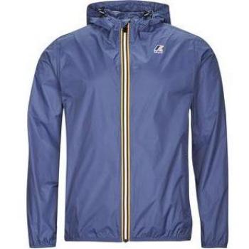 K-Way Claude Blue Indigo-S Waterproof Jacket, Light Jacket, Male, Blue, Size: S