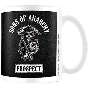 Pyramid International Sons Of Anarchy MG23294 - Taza de cerámica Prospect, color blanco y negro