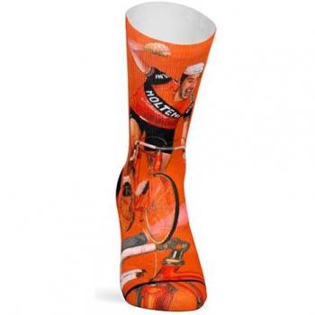 Calcetines Merckx Naranja Coolmax Unisex 42/45 Multicolor