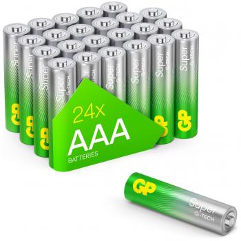 Baterías Alcalinas GP Super AAA (Micro) 1.5V - Paquete de 24 Unidades