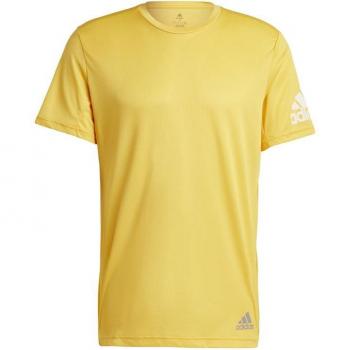 Camiseta Adidas Run It Amarillo Hombre