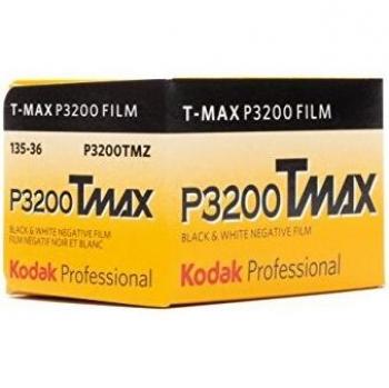 Kodak P3200 TMAX Professional ISO 3200, 35mm, 36 Exposures, Black and White Film
