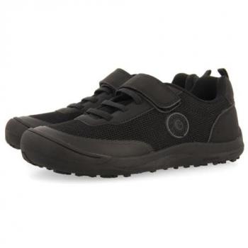Gioseppo Zapatillas de piel para niños con cierre ajustable y cordones elásticos modelo Edeleny 73139 Black (40)