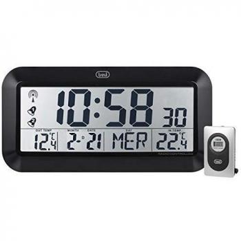 Trevi OM 3528 D Reloj de Pared, Negro, 25 x 45 x 8 cm