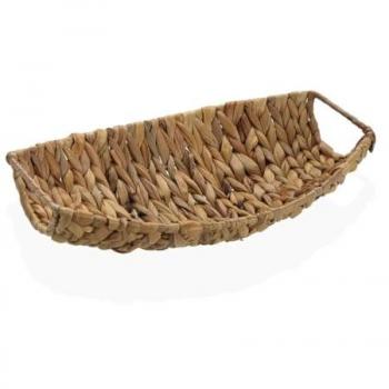 Cesta Multiusos Versa de Jacinto de Agua con Asas 22 x 9 x 34 cm