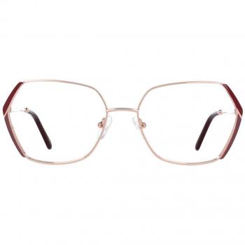 Geometric Montura Completa Metálico Rose-Dorados Armazones para Mujer - Gafas Anti-Azules - SmartBuy Collection