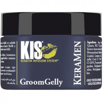 Gel para el cabello KIS KeraMen Groom Gelly 150 ml - Fijación Super Fuerte con Infusión de Queratina