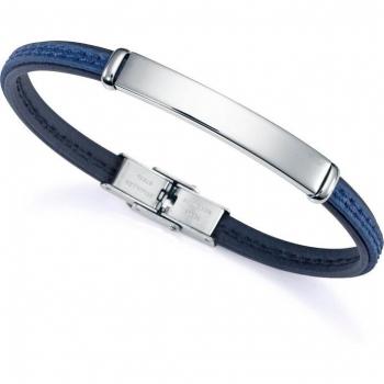 Pulsera Viceroy Eco de acero reciclado con correa vegana negra y azul