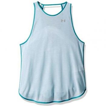 Under Armour Threadborne Strkr Espalda Abierta para Mujer, Mujer, 1309664, Blanco