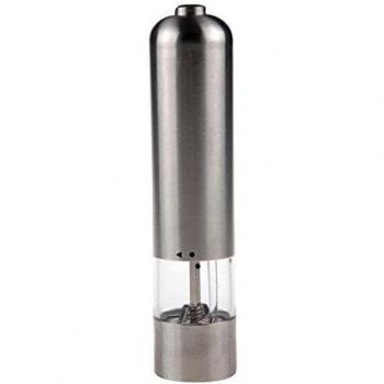 Molinillo de Pimienta Eléctrico Inoxidable con Luz LED - 23 cm