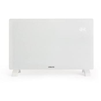 Radiador Convector Eléctrico de Cristal WARM CRYSTAL 2500W con WiFi, Programable 24 horas y Pantalla LED Táctil