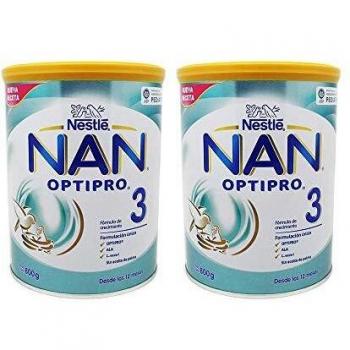 Nestlé Nan 3 Optipro 800+800gr, Blanco