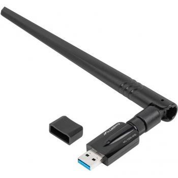 Adaptador de Red Lanberg NC-1200-WIE con Velocidad de Transferencia de Datos de 1200 Mbit/s