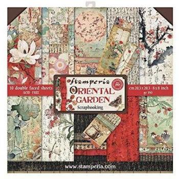 STAMPERIA Oriental Garden-Bloc de Papel