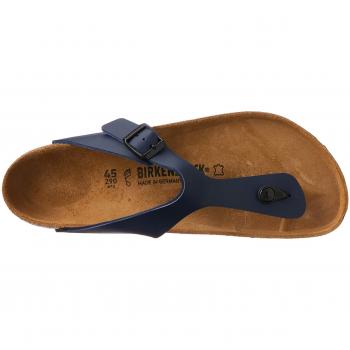 Sandalias de dedo Birkenstock Gizeh 0143621 Azul Oscuro, Birko Flor, Talla 46